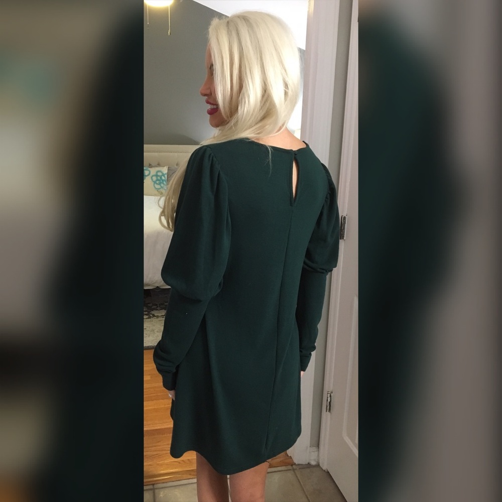 LAST 2! 💕Hunter Green Swing Dress! - Picture 3 of 3